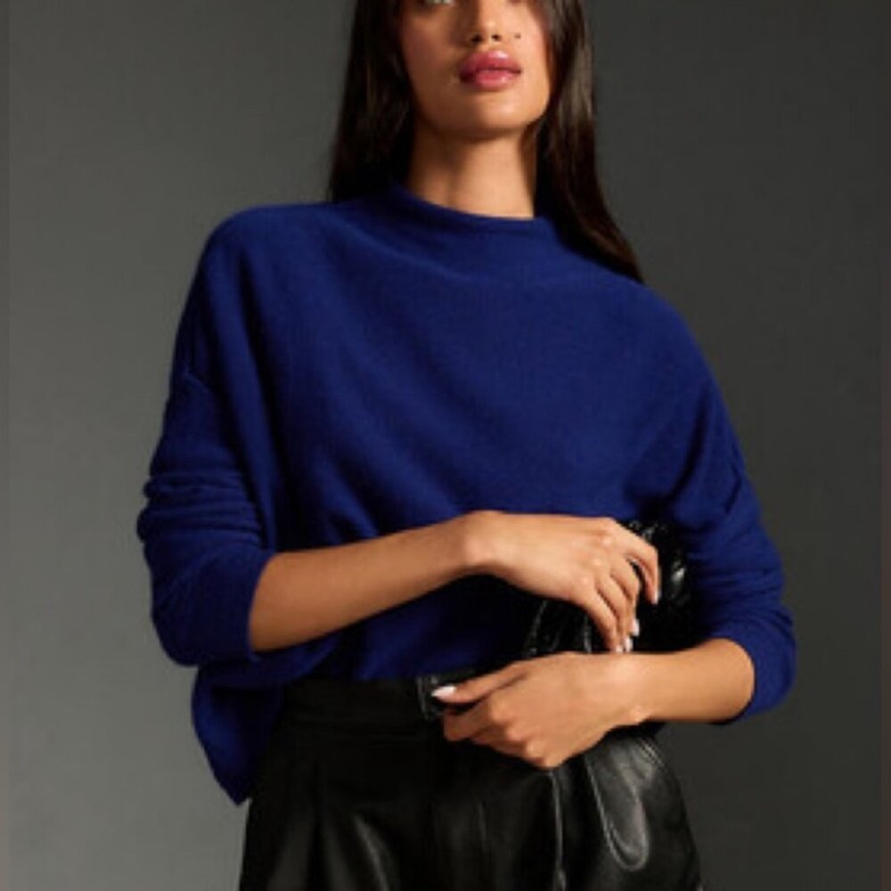 new ANTHROPOLOGIE PILCRO alani %100 CASHMERE SWEATER m